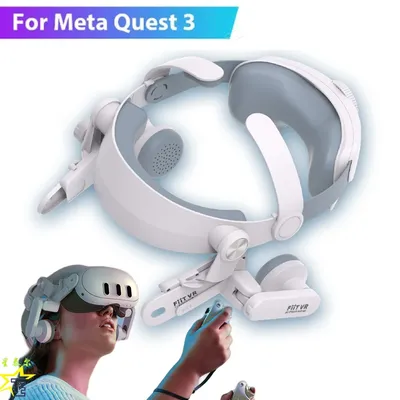 Kopfgurt mit bequemen Ohrenschützern für das Meta Quest 3 VR-Headset. Verbesserte Unterstützung. Image