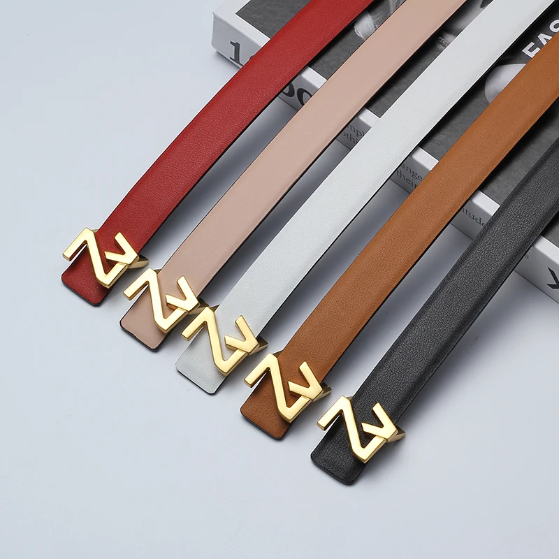 Luxus Breite 25mm Reversible Leder Marke Gürtel Frauen Design Dame Mädchen Gürtel für frauen Taille Gürtel Chic Kleid Party gürtel für jeans Image