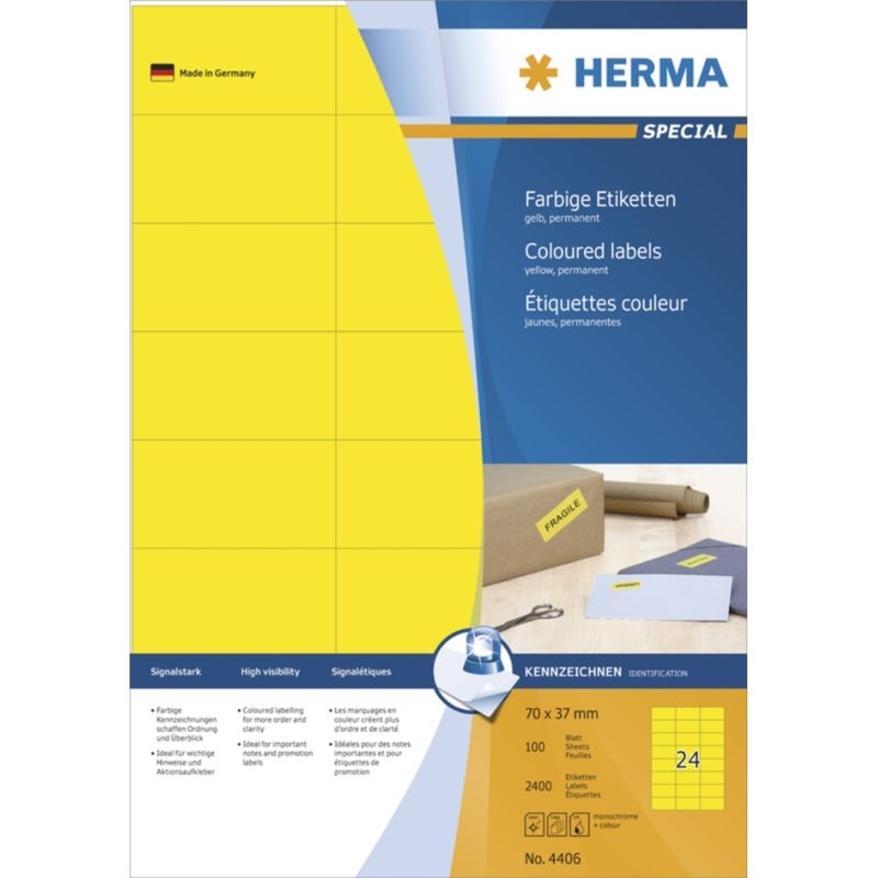 HERMA Universal-Etiketten SPECIAL, 199,6 x 143,5 mm, blau Image