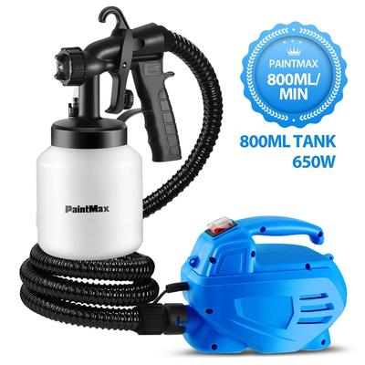 650W Electric HVLP Paint Sprayer Gun Handheld 800mL - Blue - 24.5 x 17.5 x 11.8cm (L x W x H)