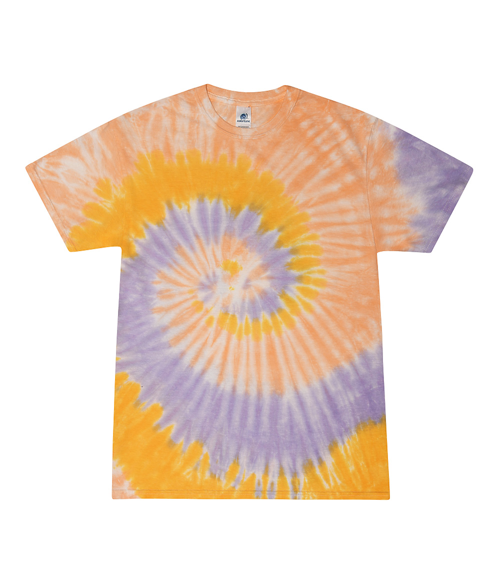 Tie-Dye CD100Y Youth Tie Dye Top in Sunflower size Large | Cotton