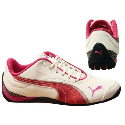 Puma Drift Cat III L Glitter Low Kids White Trainer Image