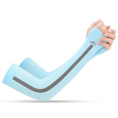 UV Sun Protection Cooling Arm Sleeves Compression Arm Cover Shield Sleeves Sun Sleeves Anti-Slip UPF50 Ultraviolet Resistant Chinlon Elastane Ice Silk Thumbhole for Fishing Hiking Outdoor Exercise 1