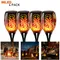 Lumière LED solaire simuler des lampes de flamme lumière solaire extérieure de paysage lumière de