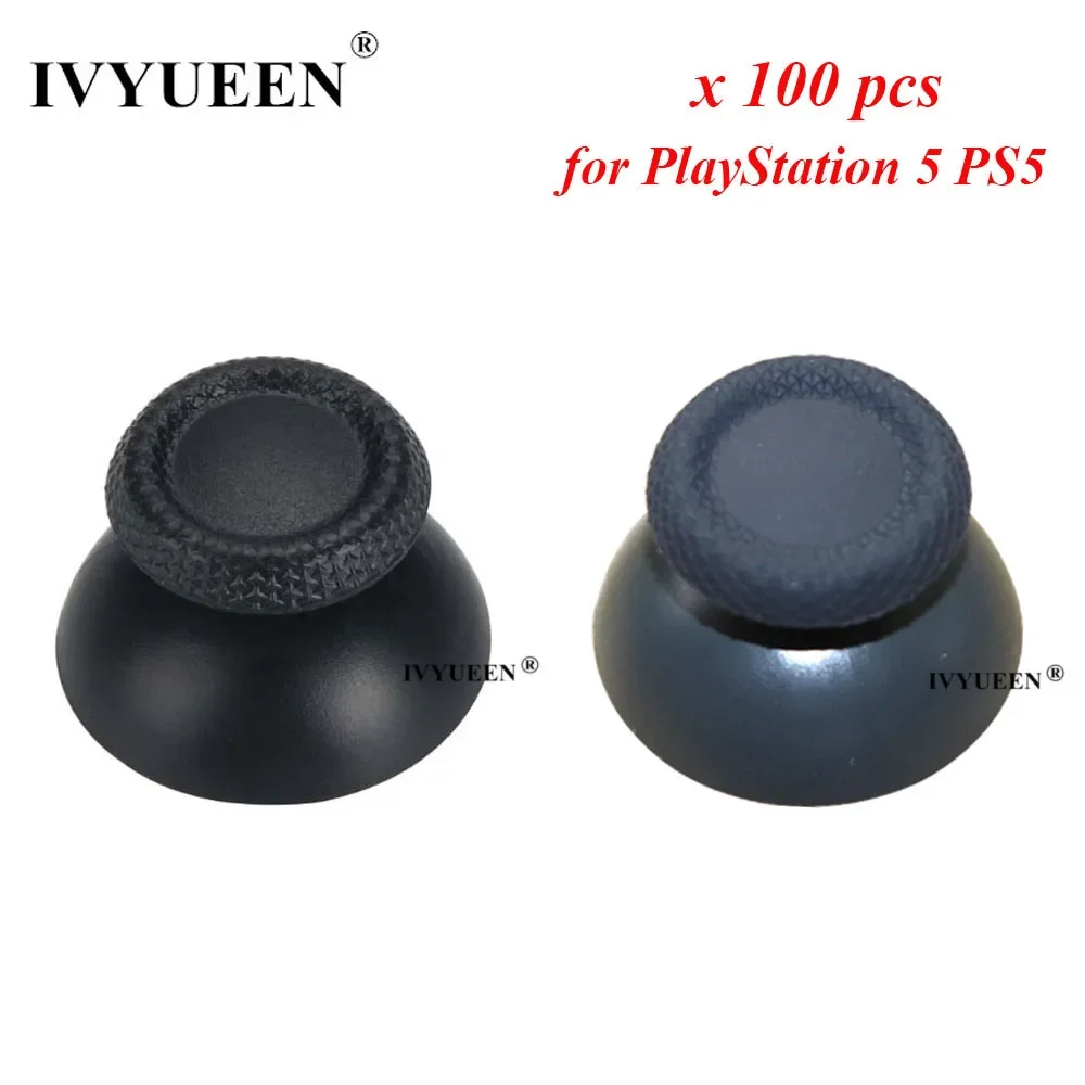 IVYUEEN 100 pièces pour PlayStation 5 PS5 contrôleur DualSense manette 3D analogique bâton de pouce capuchons de Joystick poignée accessoires de jeu