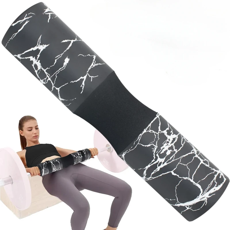 Coussinet d'haltères coussin de poussée de hanche coussin de Squat éponge en mousse rebond haute densité pour Squat,Lunge, poussée de hanche, dos, entrejambe adapté pour la salle de sport