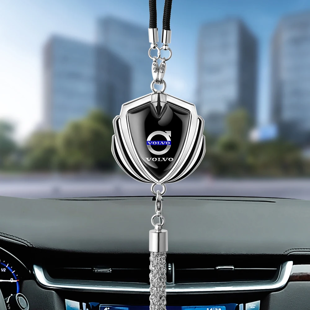 1 stücke Auto Anhänger Zubehör Innen Rückspiegel Dekor Auto Emblem Ornament Für Volvo Rdesign XC90 XC60 C30 T6 v60 V50 S80 Image