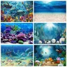 Underwater World fondale fotografico fondale decorazioni personalizzate Ocean Undersea Fish Coral