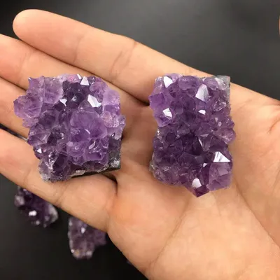 Natürliche rohe Amethyst Quarz Kristall Cluster Heils teine Probe Home Decoration Handwerk Piedras