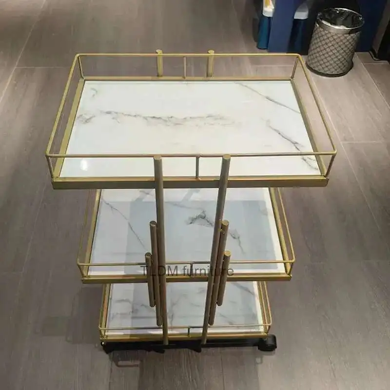 Beauty Cart Beauty Salon Special Storage Rack Light Luxury Nail Eyelash Trolley Hair Dyeing Tool Cart Kitchen Islands Trolleys