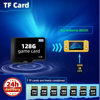 Tf spielkarte für anbernic rg505 speicher klassische retro spiele japan version ps2 psp ps1 3ds Image