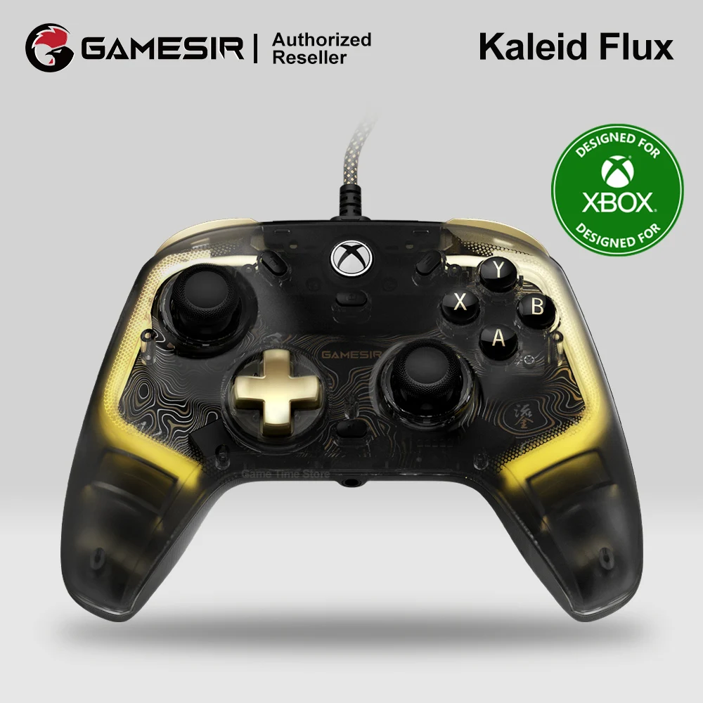 Gamesir Kaleid FLUX Xbox Wired Controller for XBOX Series S X ONE PC Steam with Hall Effect Joysticks Analog Triggers RGB Light