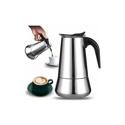 Ulisem - Italienische Kaffeemaschine für 12 Tassen aus Edelstahl, kompatibel mit allen Hitzearten, Image
