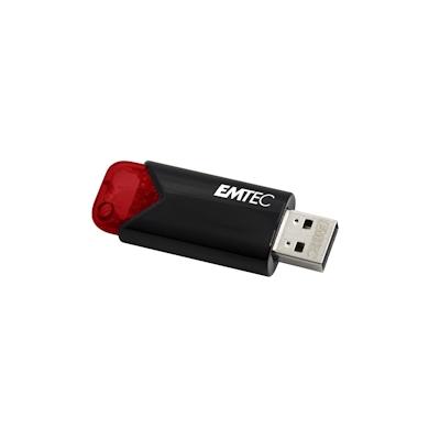 EMTEC Click Easy - 256 GB - USB Typ-A - 3.2 Gen 1 (3.1 Gen 1) - Ohne Deckel - Schwarz - Rot