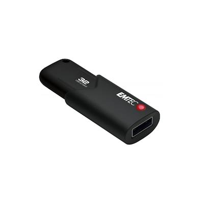 EMTEC B120 Click Secure - 32 GB - USB Typ-A - 3.2 Gen 2 (3.1 Gen 2) - Dia - Schwarz