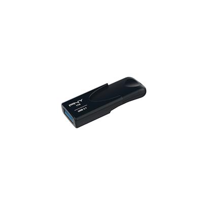 PNY Attaché 4 - 1000 GB - USB Typ-A - 3.2 Gen 1 (3.1 Gen 1) - 80 MB/s - Dia - Schwarz