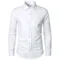 Camicia da uomo in cotone e lino Top slim fit Camicia da lavoro a maniche lunghe Camicie da uomo
