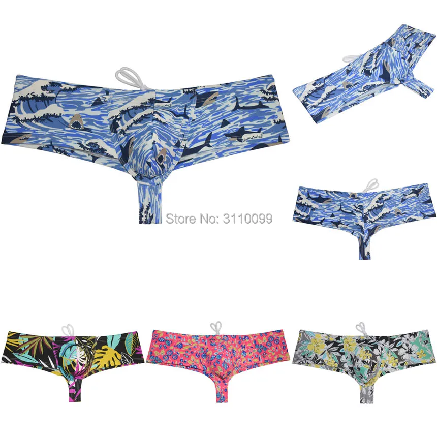 Herren Pouch Heighten Swim Cheeky Boxer Bademode Brazilain Bikini Trunks Image