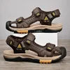 Sommer Männer Sandalen Aus Echtem Leder Herren Casual Schuhe Outdoor Männer Leder Sandalen für Männer Strand Schuhe Römischen herren Schuhe