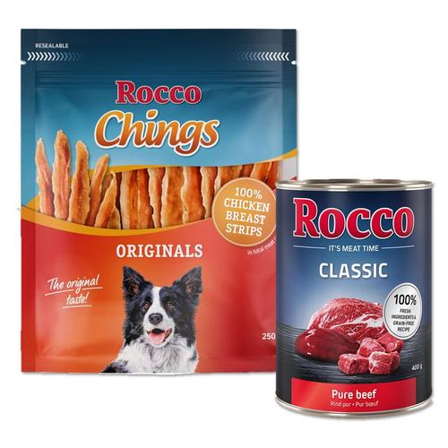 Rocco Classic Rind 6x400g + Chings Hühnerbrust in Streifen 250 g