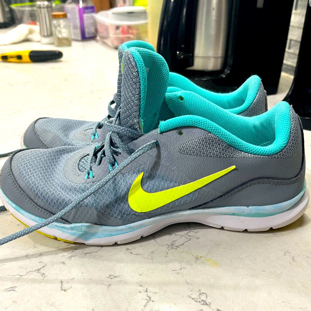 Nike Shoes | Gray/Yellow Nike Tennis Shoes | Color: Gray/Yellow | Size: 9