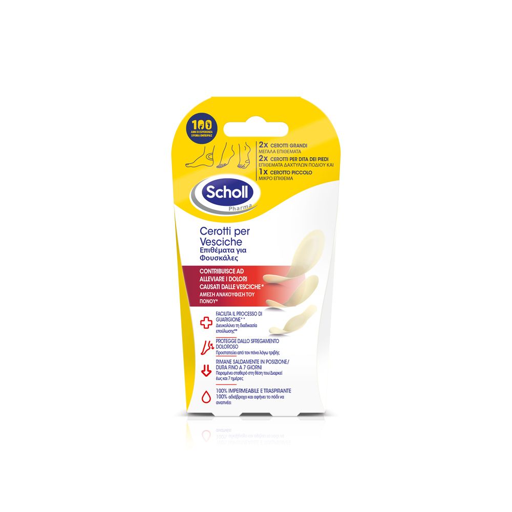 Scholl Cerotti Vesciche Misti 6 pz Cerotto