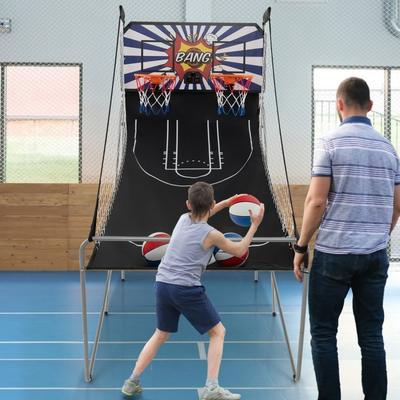 Dual Shot Basketball Arcade Game with 8 Game Modes and 4 Balls - 81