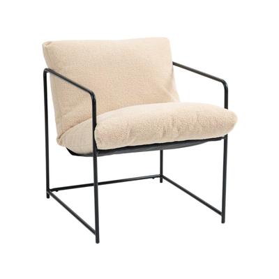 Sessel aus Stoff beige 92x67 cm