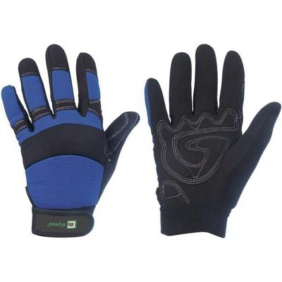 1 Paar Kunstlederhandschuhe Master schwarz / blau Gr. 11 - 0870-11H - Elysee Image