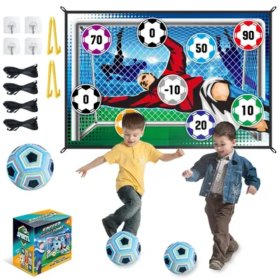 150CM Soccer Game Mat Set Outdoor Indoor Soccer Toys Multiplayer Competitive Soccer Games Children