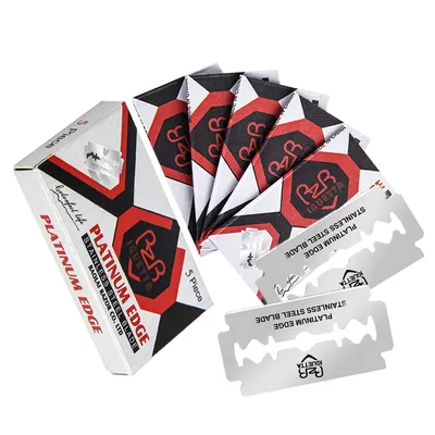 10/30/50 Pieces Double Edge Shaving Blades Safety Razor Blade Stainless Steel Straight Razor Blades