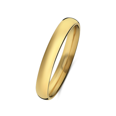 Lucardi Ring Stahl Gold - 47mm Damen Image