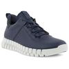 Sneaker ECCO "GRUUV M", Herren, Gr. 45, blau (marine), Glattleder, sportlich, Schuhe, Freizeitschuh, Halbschuh, mit herausnehmbarer Dual-Fit-Innensohle