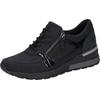 Keilsneaker WALDLÄUFER "H-CLARA-Soft", Damen, Gr. 7,5 (41), blau (nachtblau), Nubukleder, Textil, Lackleder, sportlich, Schuhe, Freizeitschuh, Halbschuh, Schnürschuh mit Luftkammernsohle