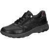 Sneaker WALDLÄUFER "H-MAX", Herren, Gr. 9 (43), schwarz (schwarz, grau), Nappaleder, Veloursleder, sportlich, Schuhe, Bequemschuh, Halbschuh, Schnürschuh in Komfortweite H (= sehr weit)