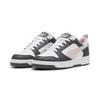 Sneaker PUMA "Rebound V6 Low Sneakers Erwachsene", Gr. 47, grau (strong gray mauve mist weiß pink), Obermaterial: Textil, Synthetik; Futter: Textil; Laufsohle: Gummi, Schuhe