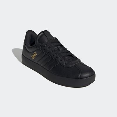 Sneaker ADIDAS SPORTSWEAR "VL COURT 3.0", Gr. 41, schwarz (core schwarz, core schwarz, gold metallic), Synthetik, sportl