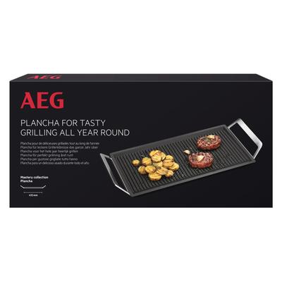 AEG Grillplattenaufsatz "Infinite Plancha-Grill A9HL33" Backbleche Verwandle dein Kochfeld in einen Grill Gr. B/H/T: 43,2cm x 1,8cm x 22cm, schwarz