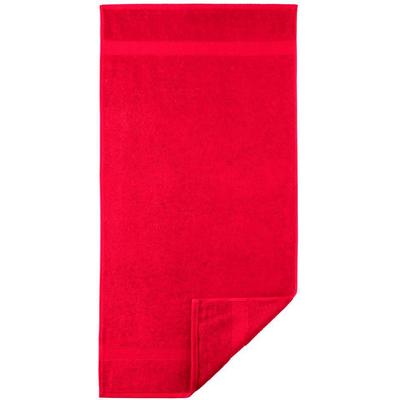 Handtuch EGERIA "Diamant", rot, B:50cm L:100cm, Frotteevelours, Obermaterial: 100% Baumwolle, Handtücher (Packung), Uni Programm mit schmaler Bordüre, 100 % Baumwolle Image