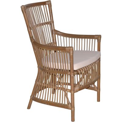 Esszimmersessel, braun, B:55cm H:96cm T:62cm, Bezug 100% Polyester, HOFMANN LIVING AND MORE, Sessel, Handgeflochten Image