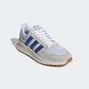 Sneaker ADIDAS SPORTSWEAR "RUN 84", Gr. 43, weiß (cloud weiß, royal blau, grau one), Textil, Leder, Synthetik, sportlich, Schuhe, inspiriert vom Design des adidas LA Trainer
