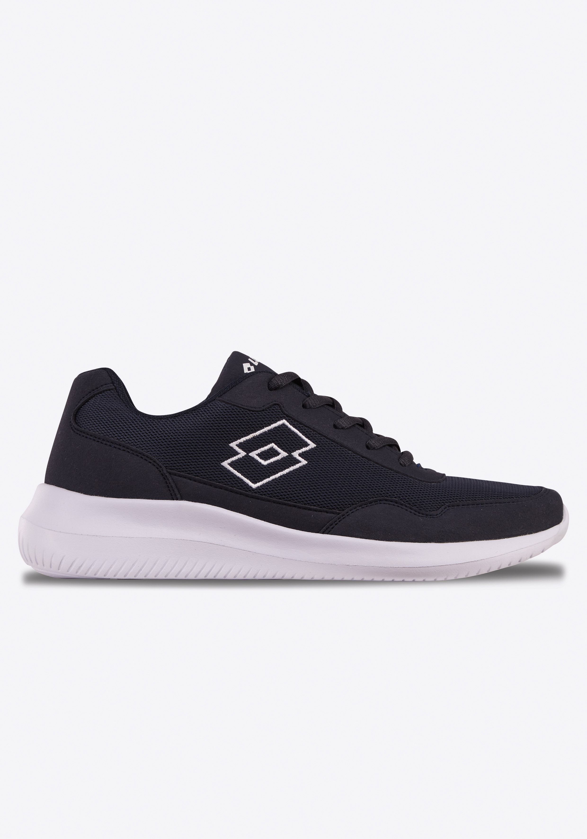 Sneaker LOTTO, Damen, Gr. 46, blau (navy, weiß), Synthetik, Textil, Schuhe Modernsneaker Sneaker low, - besonders leicht & bequem