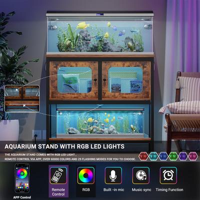 Kithen Storage Cabinet Aquarium/ Fish Tank Stand with Power Outlets