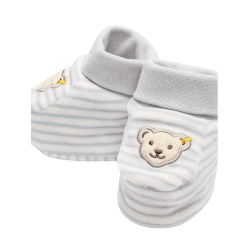 Steiff Babyschuhe GOTS Baby hellgrau, 2