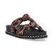 Caralyna Knotted Footbed Sandals - Brown - Jessica Simpson Flats