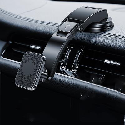 FYAUTOPER Wholesale Magnetic Car Phone Holder for GPS L Shape Stand for Phone Strong Magnet Metal Car Mount Air Vent Phone Holder