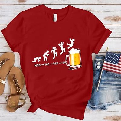 Bier Cosplay Kostüm T-Shirt-Ärmel Bedruckt Bier Klassisch Streetstyle Für Damen Erwachsene Karneval Oktoberfestbier Heißprägen Party Casual Image