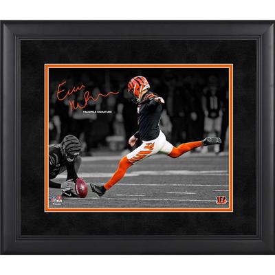 Evan McPherson Cincinnati Bengals Faksimile-Signatur gerahmt 11 x 14 Zoll Spotlight-Foto Image