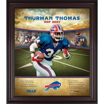 Thurman Thomas Buffalo Bills Hall of Fame Karriereprofil, gerahmt, 15 x 17 Zoll Image