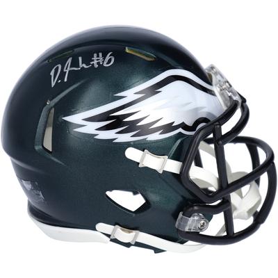 Von DeVonta Smith signierter Riddell Speed Mini-Helm der Philadelphia Eagles Image